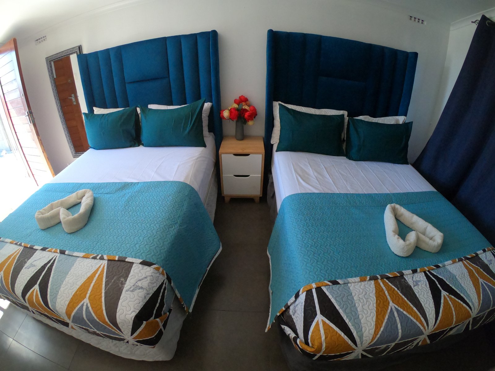 Spacious double room at Galaxy Sleep N Go in Goodwood, Cape Town, with modern furnishings